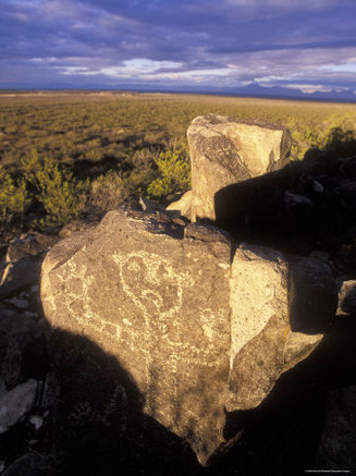 Jornada Mogollon Petroglyph Site: Human Figure, 5000 Bc-900 Ad, New Mexico