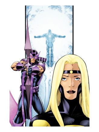 Avengers Thunderbolts #3 Cover: Moonstone and Hawkeye